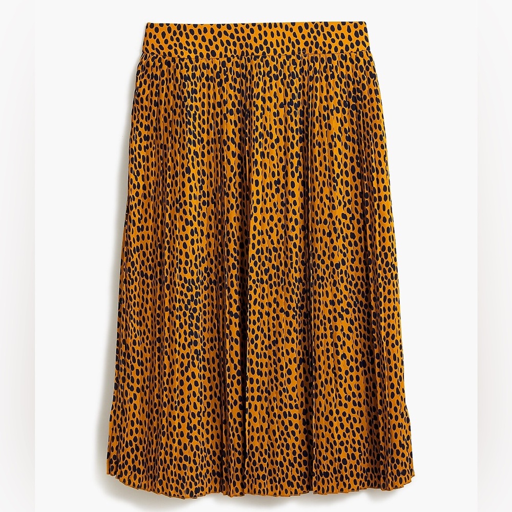 J. Crew Pleated Midi Skirt